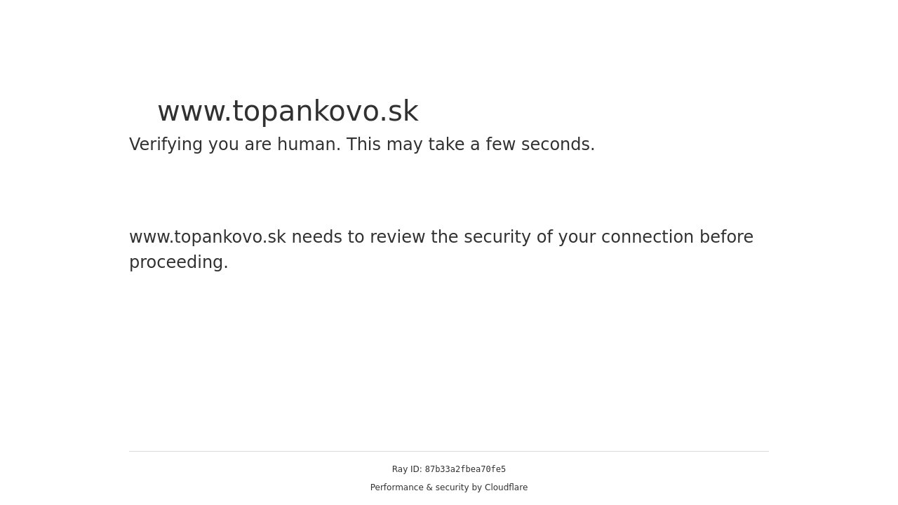 Screenshot of Topankovo.sk